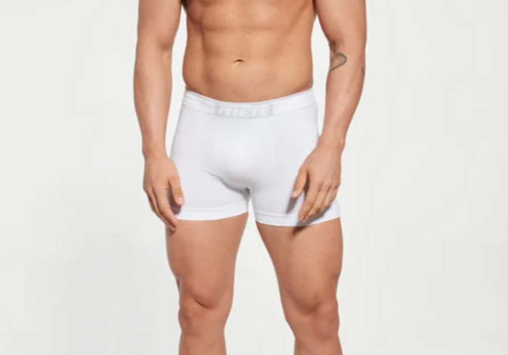 Boxer Cotton Alb