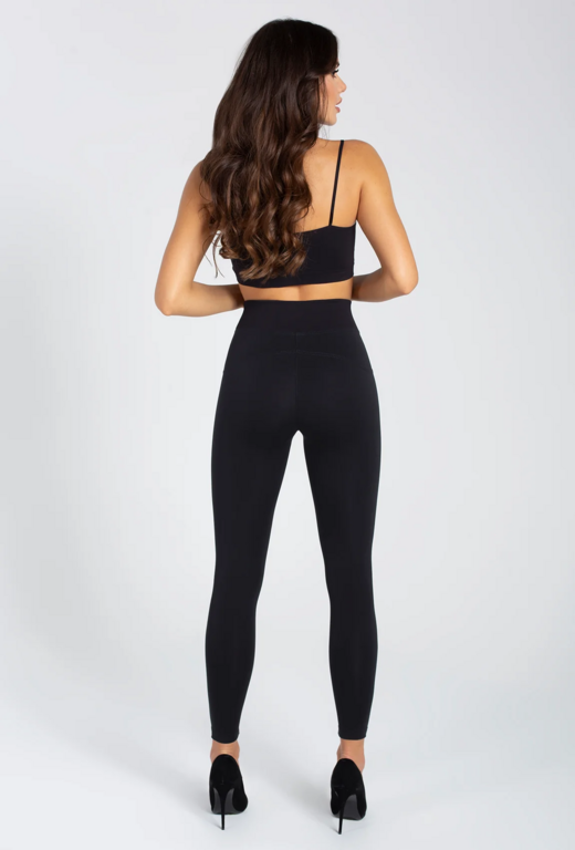Colanti Skinny Hot High Waist Negru