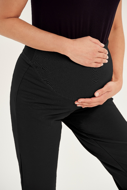 Pantaloni 3058 pentru femei insarcinate Negru