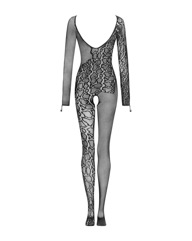 Bodystocking tip plasa Negru