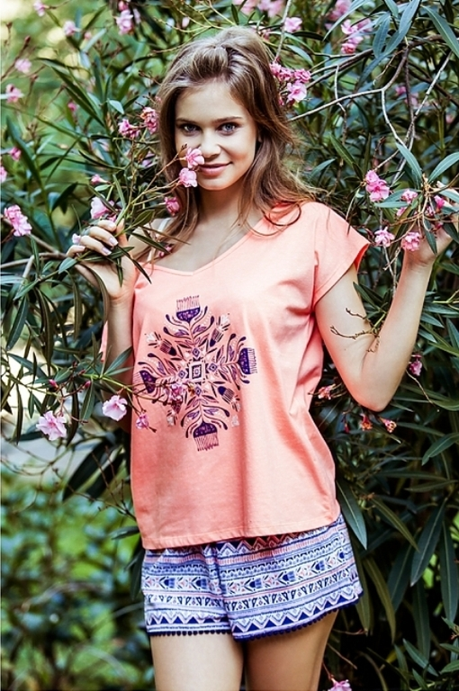 Pijama LNS 830 Navy Coral